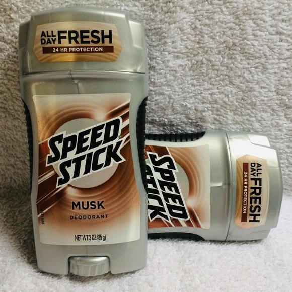 2x  Speed Stick Musk 24 Hour Solid Mens Deodorant - Picture 1 of 4